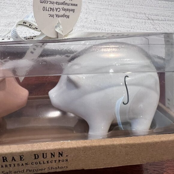 Rae Dunn PIG SALT AND PEPPER SHAKERS - NWT - Picture 4 of 10